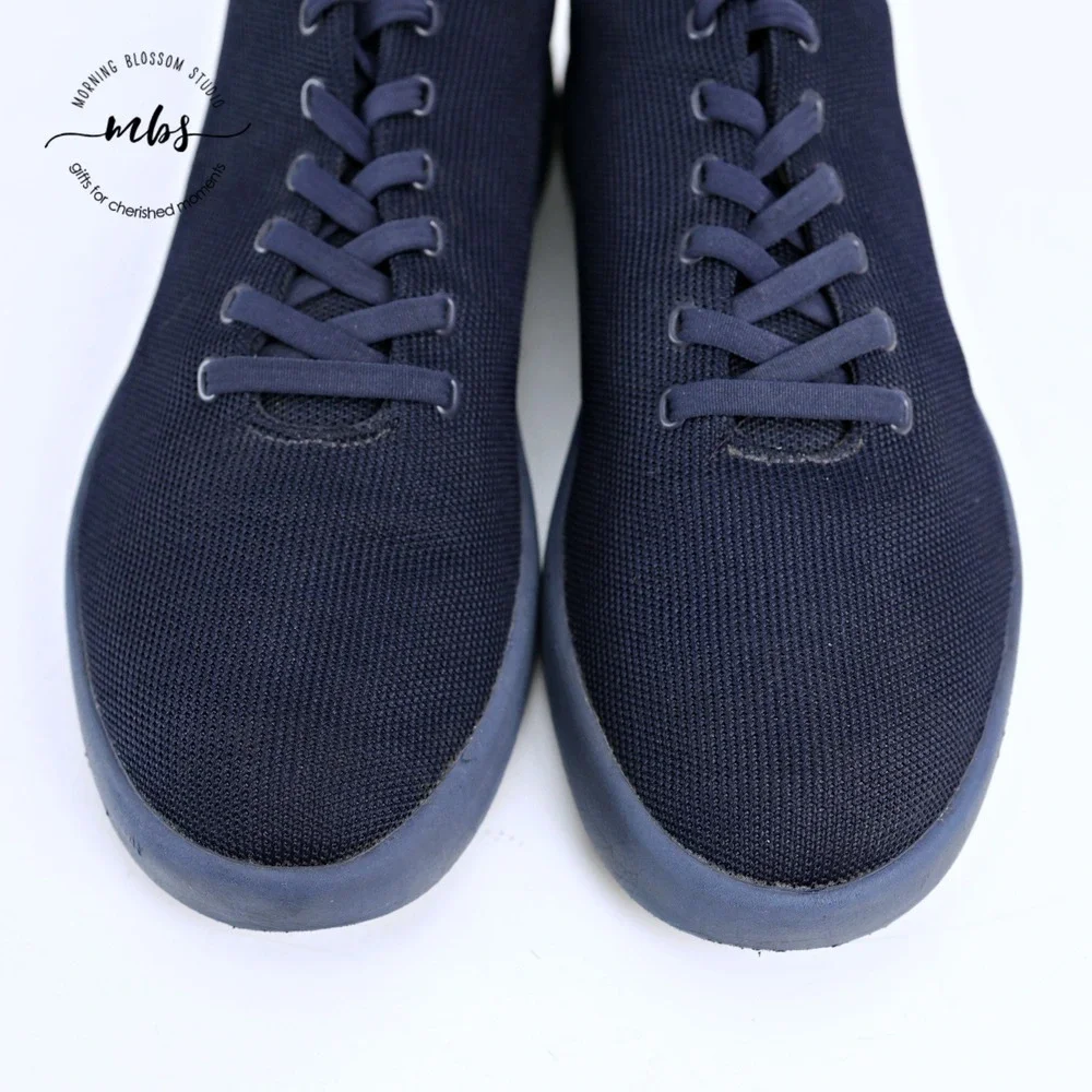 Atoms Model R40 Casual‎ Breathable Knit Sneakers Blue Men 11.75 Women 13.25